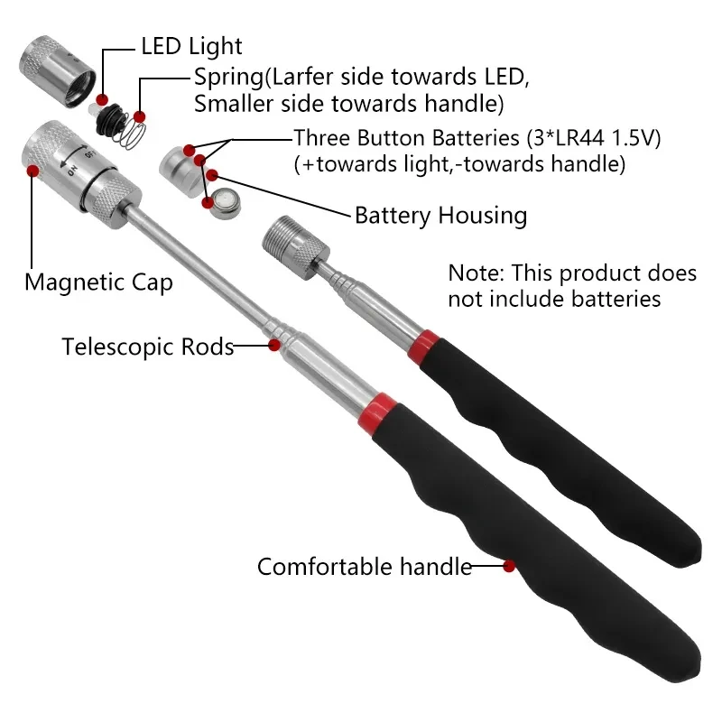 Telescopic Magnetic Pen Extend - đánh giá và giá Fishing Rod Telescopic