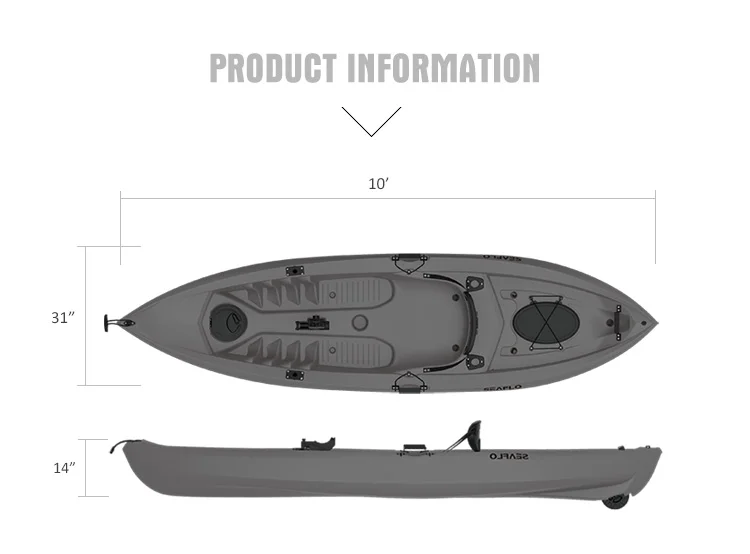 10ft 1 Person HDPE Plastic Boa - đánh giá và giá Fishing Rod Boat