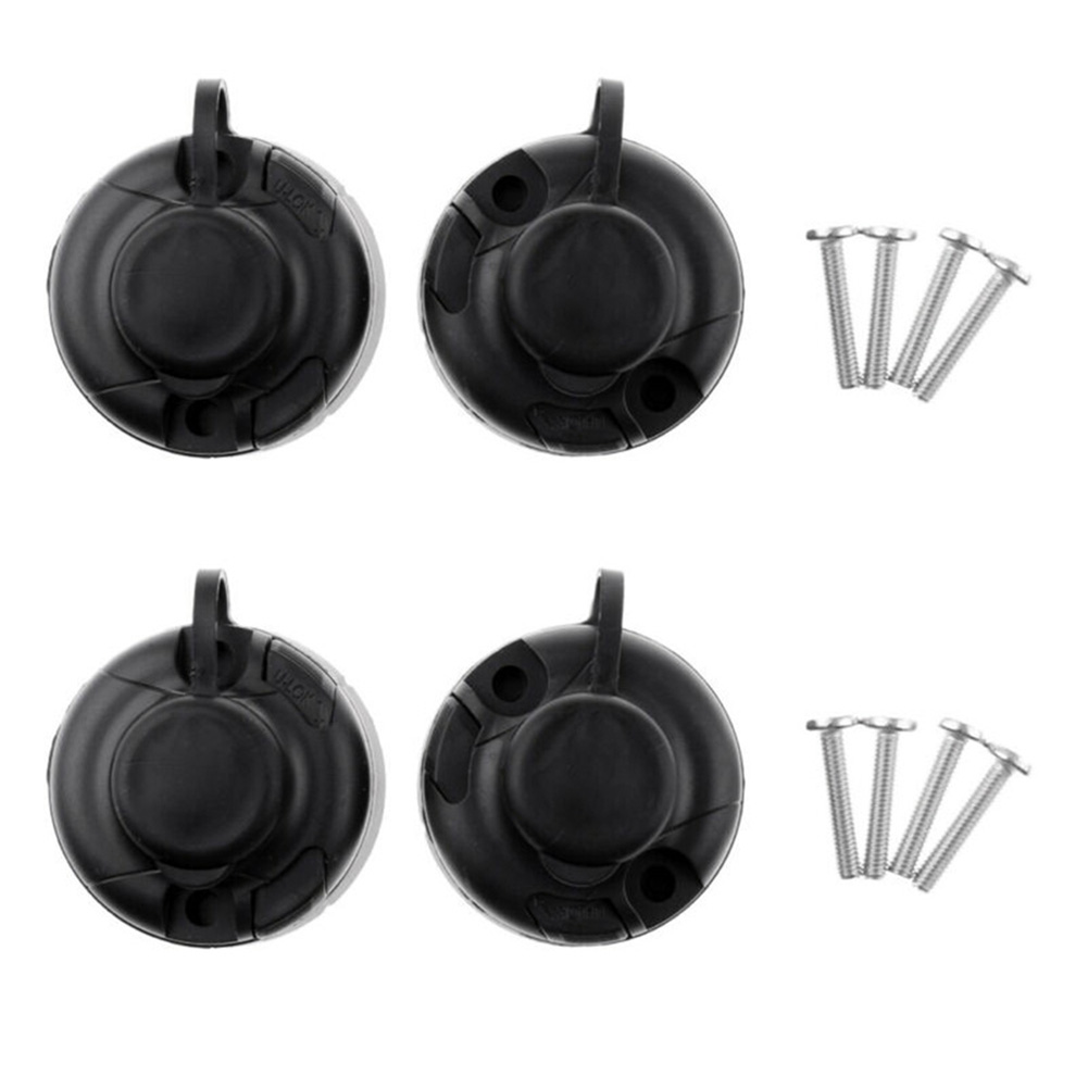 4Pcs Black ABS Fishing Rod Hol - đánh giá và giá Fishing Rod Boat