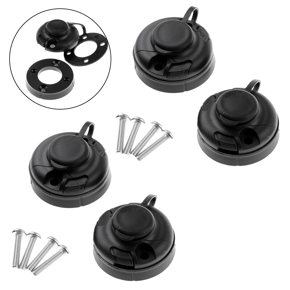 4Pcs Black ABS Fishing Rod Hol - đánh giá và giá Fishing Rod Boat