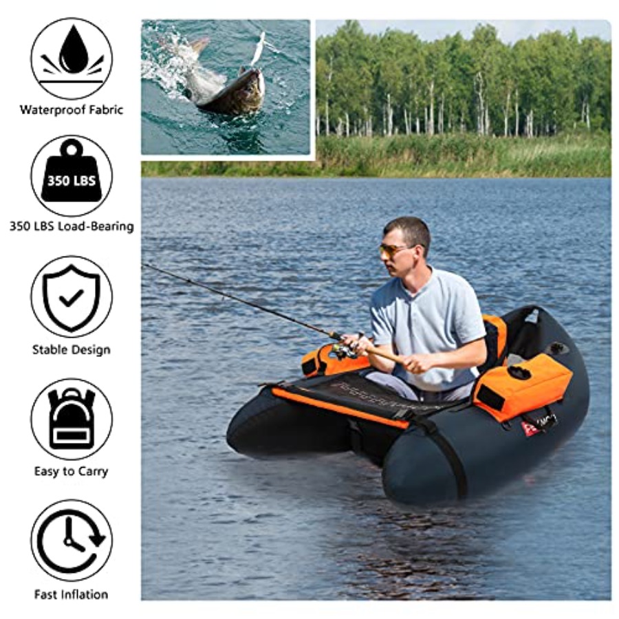 Inflatable Fishing Float Tube  - đánh giá và giá Fishing Rod Fly
